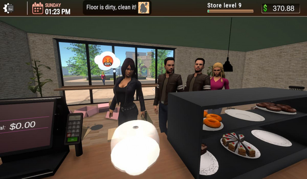 Line of customers at Coffee Bar