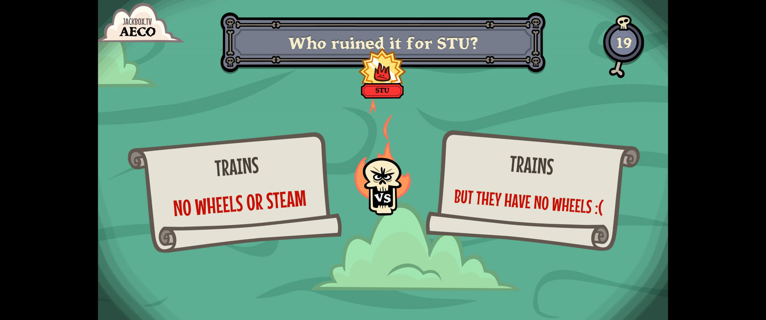 image of two options about trains