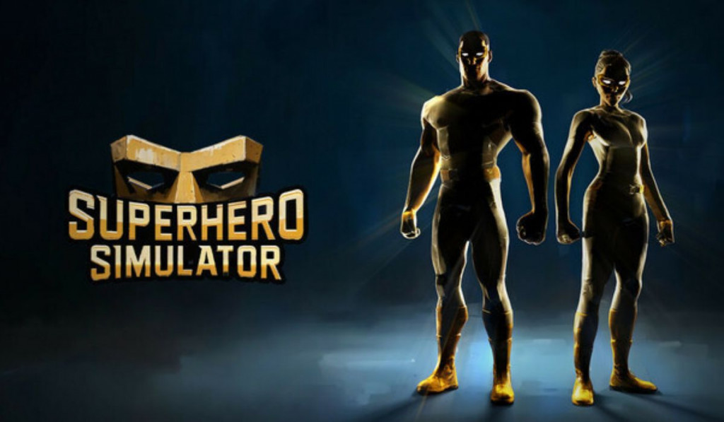 featured image showing the superhero simulator game name and two character models