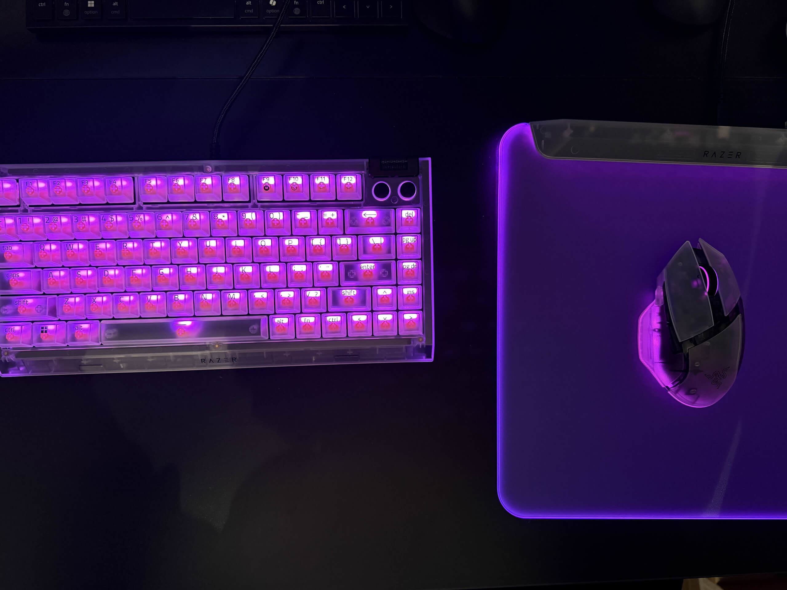 image of the phantom white range featuring the keyboard as well