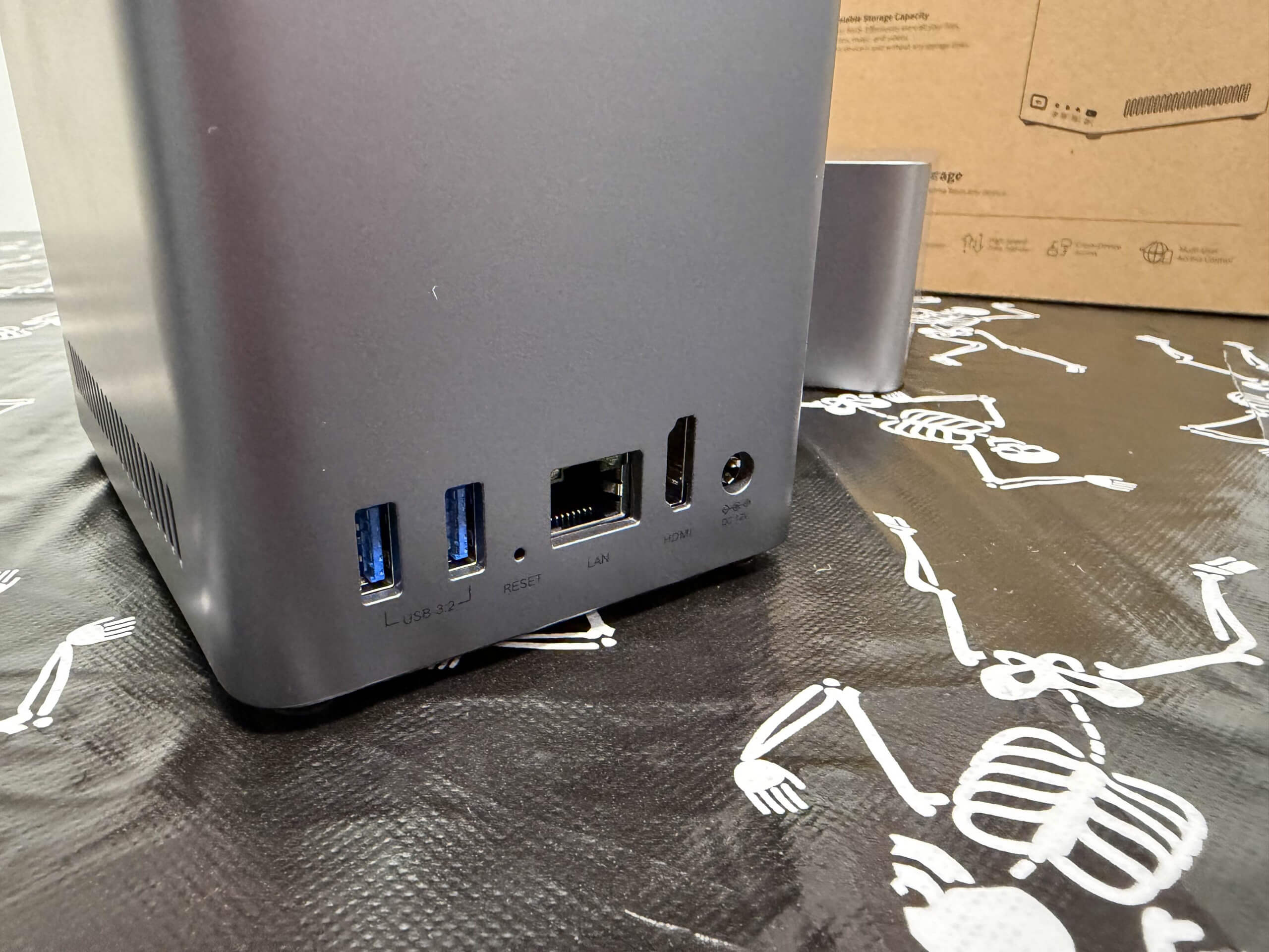 image of the ugreen nasync dh2300 back showing all the ports available