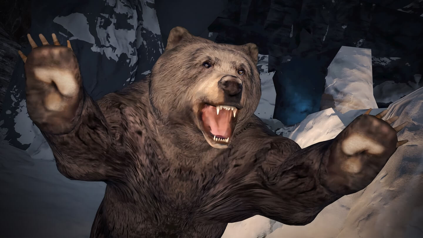 Bear lunges towards the player in attack mode