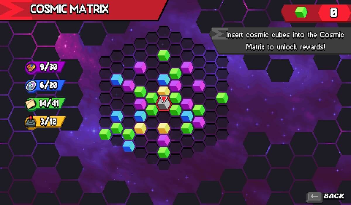 Cosmic Cubes in-game collectibles