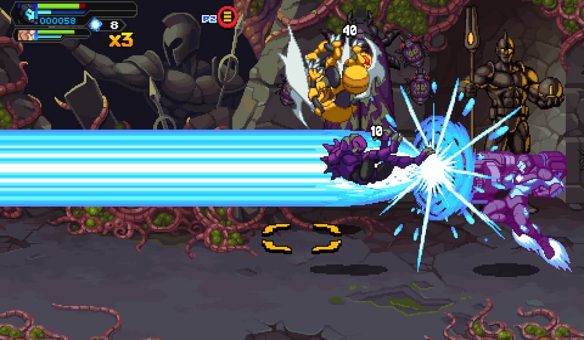 Iron Man fights instecs on Kree's Homeworld