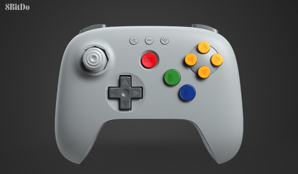 8BitDo 64 Bluetooth Controller Now In Classic Grey