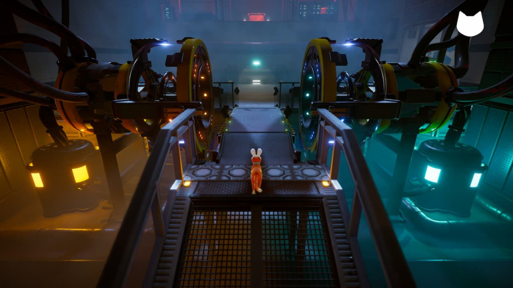The lab where the accident happens in Schrodinger's Cat Burglar