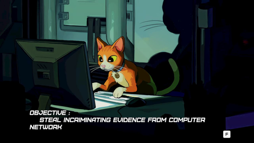The opening cutscene of Schrodinger's Cat Burglar