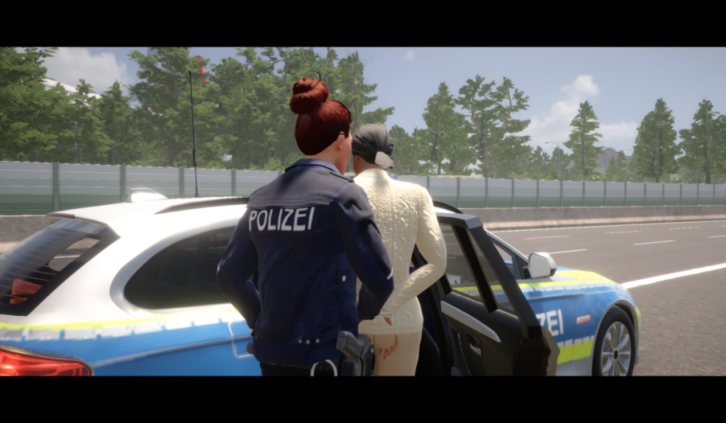 Arresting a speedster on the freeway