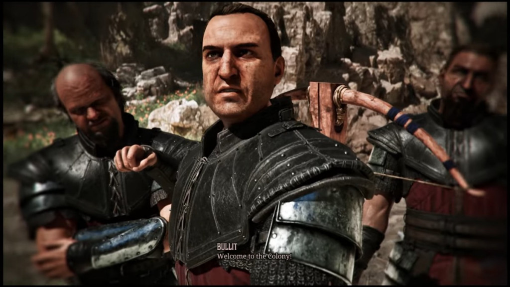 Protagonist gets punched in the face. 