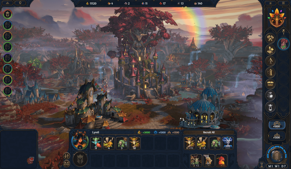 Town view of heroes of might and magic