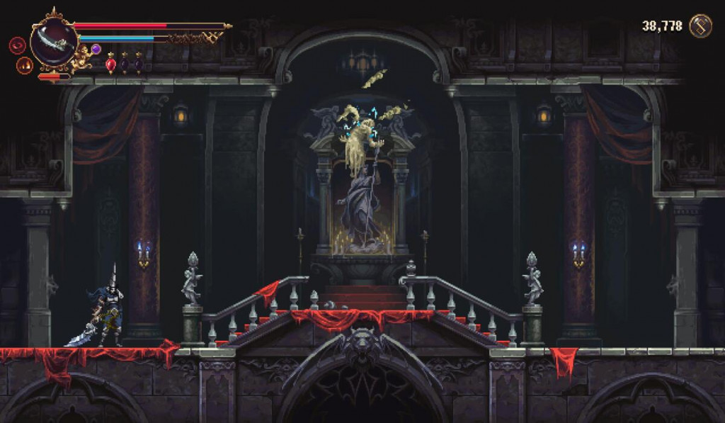 Flying host monster in castle. 