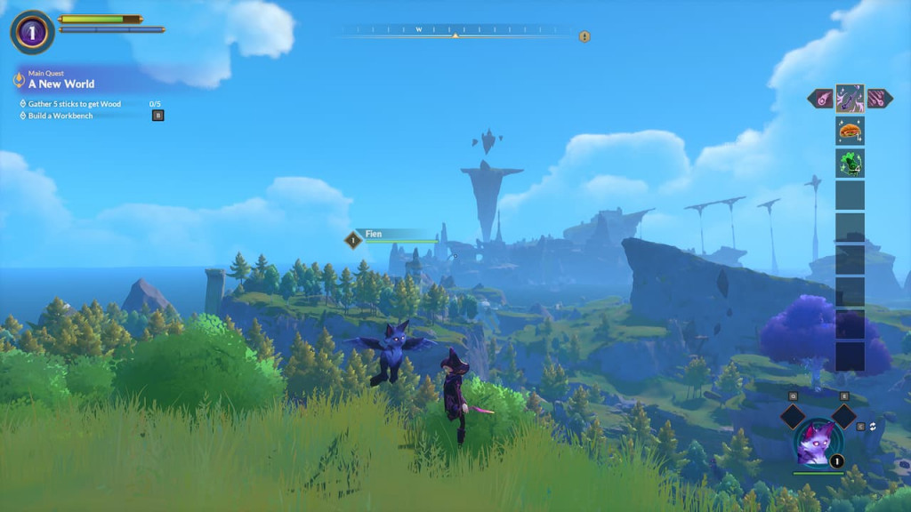 The starting area of Witchspire
