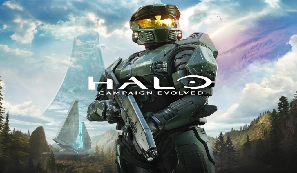 Master Chief holding a rifle inside the Halo ring