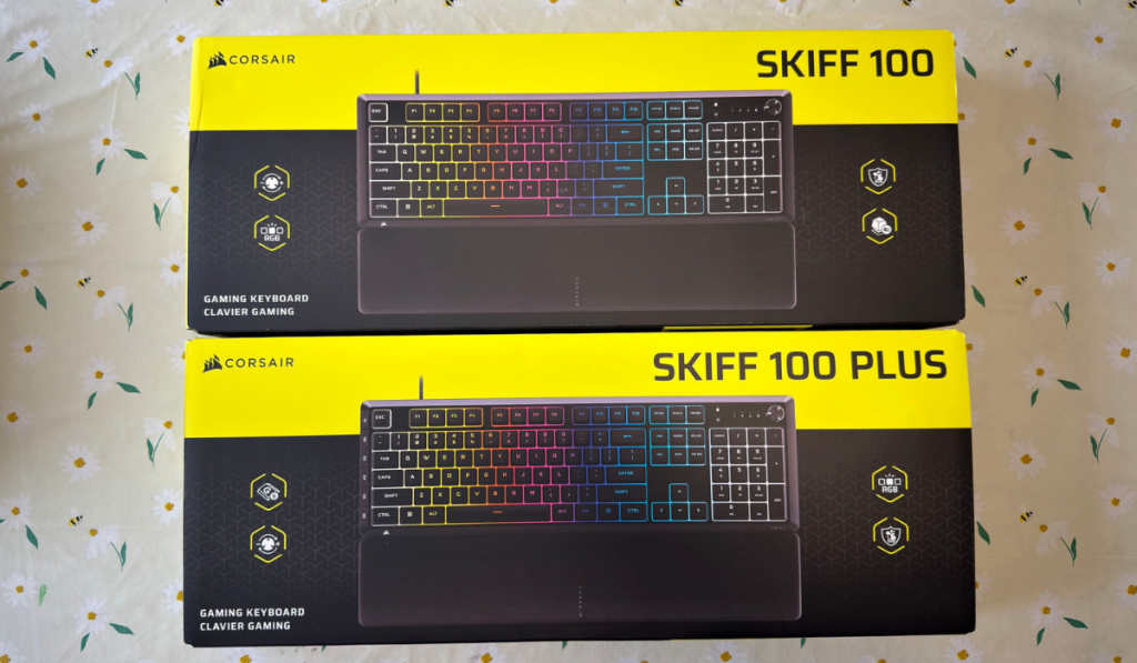 image of both the skiff 100 and the 100 plus on the table