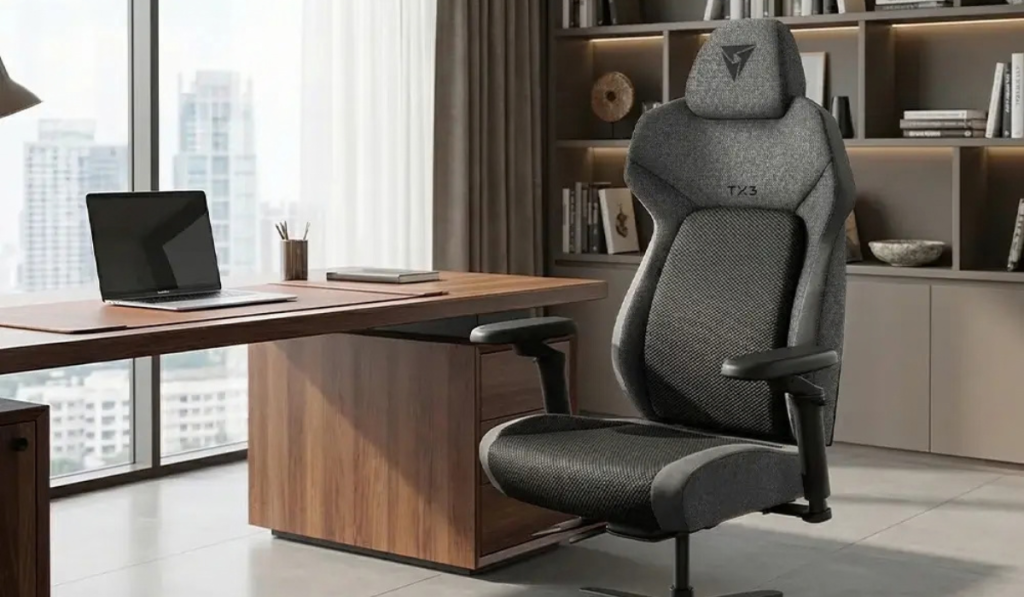 image from the tx3 website showing the chair in an office